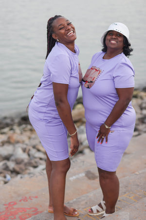 Humble Fitness Shorts Suit "Lavander"