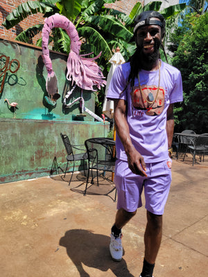Humble Fitness Shorts Suit "Lavander"