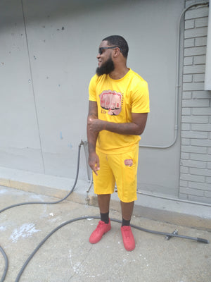 Humble Fitness Shorts Suit "Yellow"