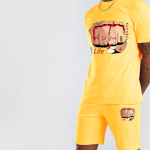 Open image in slideshow, Humble Fitness Shorts Suit &quot;Yellow&quot;
